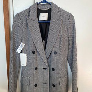 Aritzia Babaton Margaux Blazer 00 Black/White/houndstooth